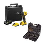 Taladro Percutor STANLEY SBD715C2K 1/2″ 20V XR + Set 100Pz
