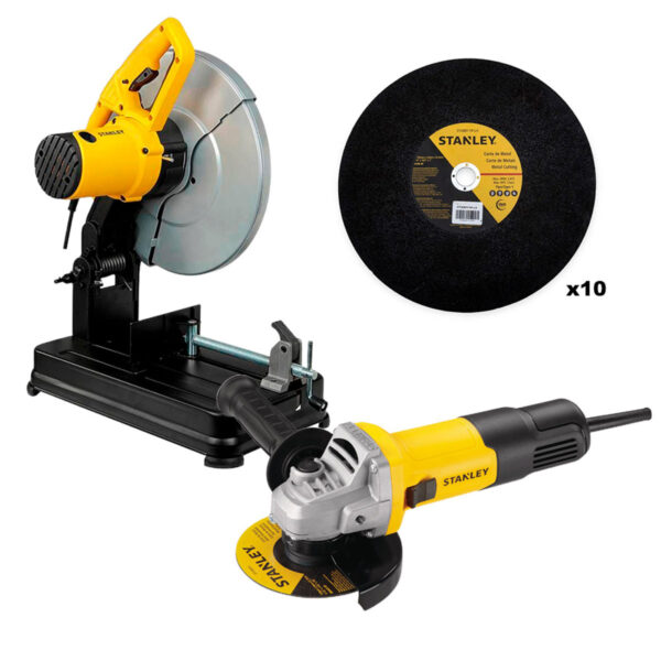 Tronzadora de Metales STANLEY SSC22 2200W + SG7115 + 10 discos STA8011R-LA