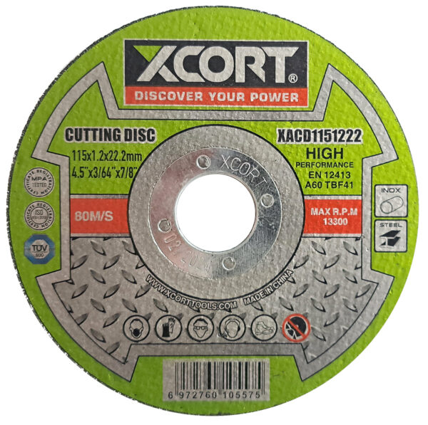 Disco de Corte Abrasivo para Metal 4 1/2" (115mm) XCORT XACD1151222