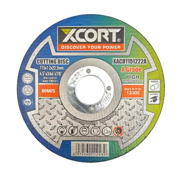 Disco de Corte Abrasivo para Metal 4 1/2" (115mm) XCORT XACD1151222A