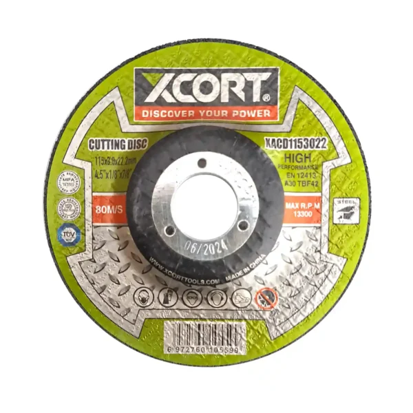 Disco de Corte Abrasivo para Metal 4 1/2" (115mm) XCORT XACD1153022