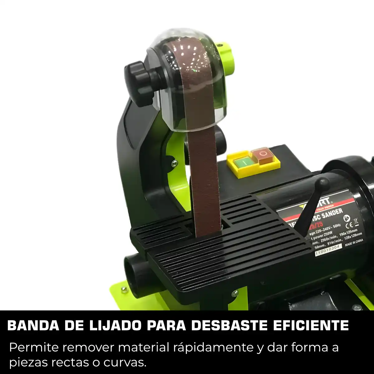 Lijadora de Banda y Disco 5" 250W 2 en 1 XCORT XST01-125/25 - Imagen 3