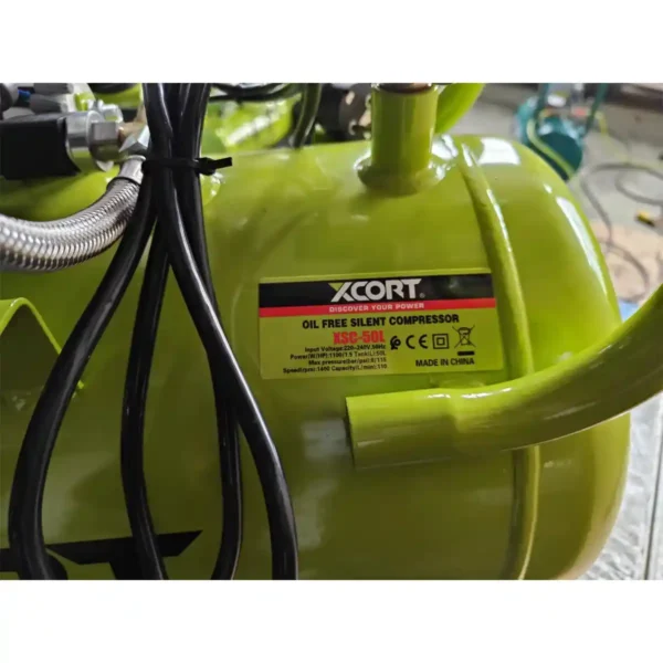Compresor Silencioso sin Aceite 1.5 HP 50L XCORT XSC-50L - Imagen 3