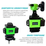 Nivel Láser 16 líneas Autonivelante + Trípode 1.5 metros SAIYAN NLLV16 - Imagen 4