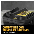 Cargador de Batería 12V/20V DEWALT DCB1104-B2 - Imagen 5