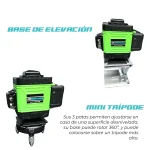 Nivel Láser Verde 12 Líneas + Trípode 1.5 metros SAIYAN NLLV12 - Imagen 4