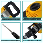 Martillo Demoledor SDS Max 1650W 5-29 Joules SAIYAN SDH1100 - Imagen 2