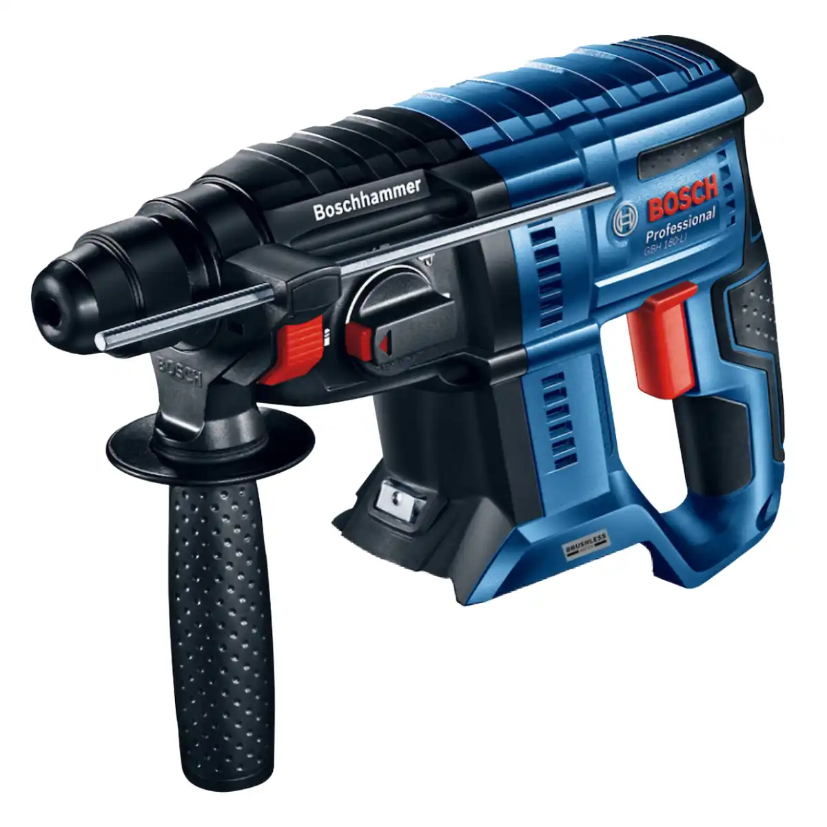 Llave de Impacto 1/2" GDX 18V-200 + Rotomartillo SDS Plus 2J GBH 180-LI Brushless + 2 Bat. 4Ah + Cargador BOSCH - Imagen 3