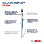 Regla de Medición 5 Metros para Nivel Óptico BOSCH GR500 - Imagen 10