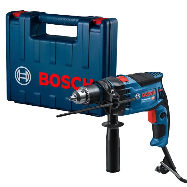 Taladro Percutor 1/2" 850W + Maleta Plástica BOSCH GSB 16 RE