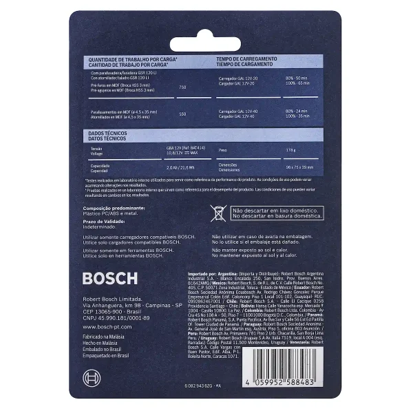 Batería de Iones de Litio GBA 12V 2Ah BOSCH - Imagen 6