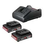 Starter Kit 2 Baterías GBA 18V 2Ah + Cargador GAL 18V-20 BOSCH