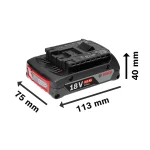 Starter Kit 2 Baterías GBA 18V 2Ah + Cargador GAL 18V-20 BOSCH - Imagen 5