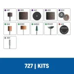 Set de 31 Accesorios para Lijar / Esmerilar DREMEL 727 - Imagen 3