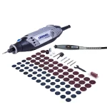 Minitorno 130W + Kit de 82 Accesorios Dremel 3000