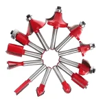 Set de 12 Fresas para Fresadora 1/4" XCORT XRBS12635 - Imagen 2