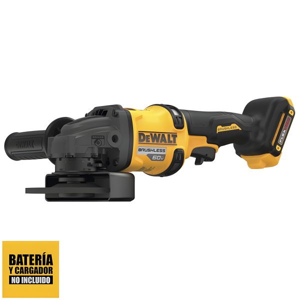 Esmeril Angular 4-1/2" 60V Flexvolt DEWALT DCG418B Baretool - Imagen 2
