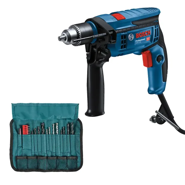 Taladro Percutor 1/2" 750W + Set de 23 Pzs BOSCH GSB 13 RE