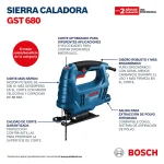 Sierra Caladora 20 mm 500W BOSCH GST 680 - Imagen 11