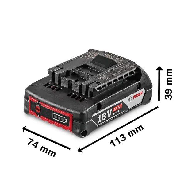 Batería de Ion de Litio 18V 2 Ah BOSCH GBA 18V-2 - Imagen 7