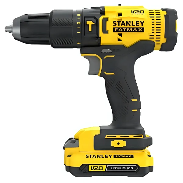 Taladro Percutor 1/2" 13MM 20V Fatmax STANLEY + Maleta SCD711C2K-B2 - Imagen 2