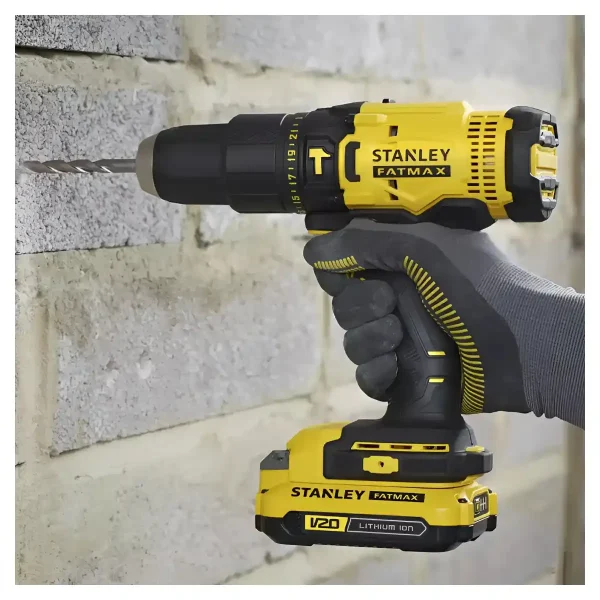 Taladro Percutor 1/2" 13MM 20V Fatmax STANLEY + Maleta SCD711C2K-B2 - Imagen 5
