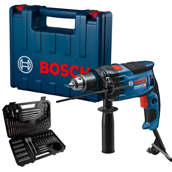 Taladro Percutor 1/2" 850W + Set de 103 Accesorios BOSCH GSB 16 RE (MP)