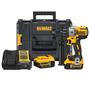 Taladro Percutor 1/2" 20V XR + 2 Bat. 5Ah + Cargador + Maleta Tstak DEWALT DCD996P2T-B2
