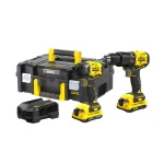 Taladro Percutor 13 MM SBD715+ Atornillador de Impacto 20V SBI810 + 2 Bat. 2Ah + Cargador + Maleta STANLEY SBDI465D2T-B2