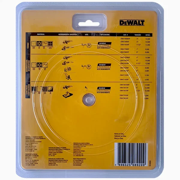 Disco Diamantado 7" Ranurado para Concreto DEWALT DW47700HP - Imagen 3
