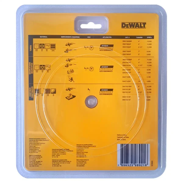 Disco Diamantado 7" Continuo para Cerámico DEWALT DW47701HP - Imagen 3