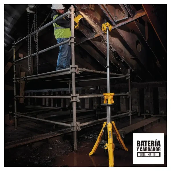 Linterna de Trabajo 3000 Lm 20V con Trípode Baretool DEWALT DCL079B - Imagen 5