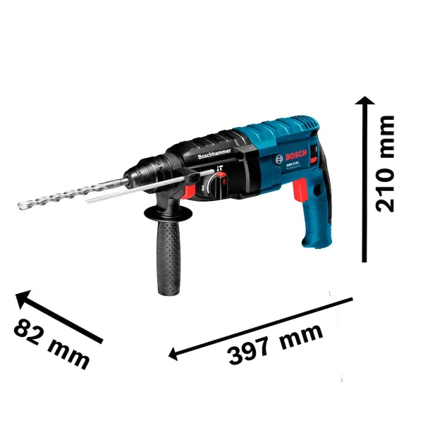 Rotomartillo SDS Plus 820W GBH 2-24 D+ Esmeril Amoladora Angular 4-1/2" GWS 850 BOSCH - Imagen 5