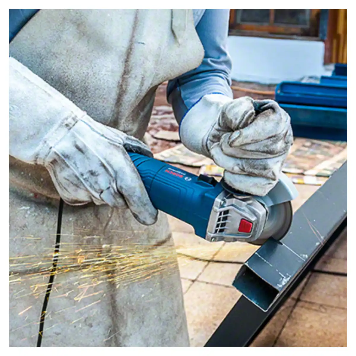 Martillo Demoledor SDS Max 1100W 7.5 J GSH 500 + Esmeril Amoladora Angular 4-1/2" GWS 850 BOSCH - Imagen 8