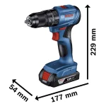 Taladro Percutor 13 MM 18V GSB 185-Li (MP) + Esmeril Amoladora Angular 4-1/2" GWS 700 BOSCH - Imagen 3