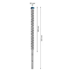 Broca Minera SDS Max-8X 32 X 400 X 520 MM BOSCH - Imagen 3