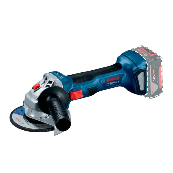 Taladro Percutor 1/2" GSB 185-LI + Esmeril Angular 5" GWS 180-LI + 1 Bat. 18V 2Ah + 1 Bat. 18V 4Ah + Cargador BOSCH - Imagen 3
