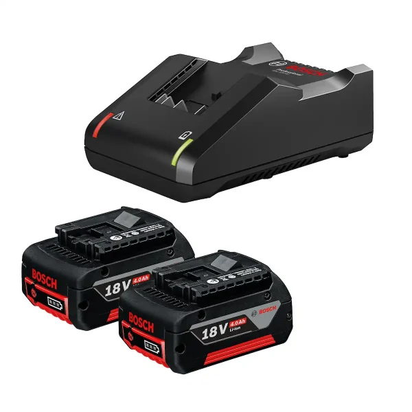 Kit De 2 Baterías De 4 Ah Y Cargador Bosch 1600.a02.rm8-00 - Imagen 2