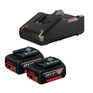 Kit De 2 Baterías De 4 Ah Y Cargador Bosch 1600.a02.rm8-00