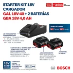 Kit De 2 Baterías De 4 Ah Y Cargador Bosch 1600.a02.rm8-00 - Imagen 9