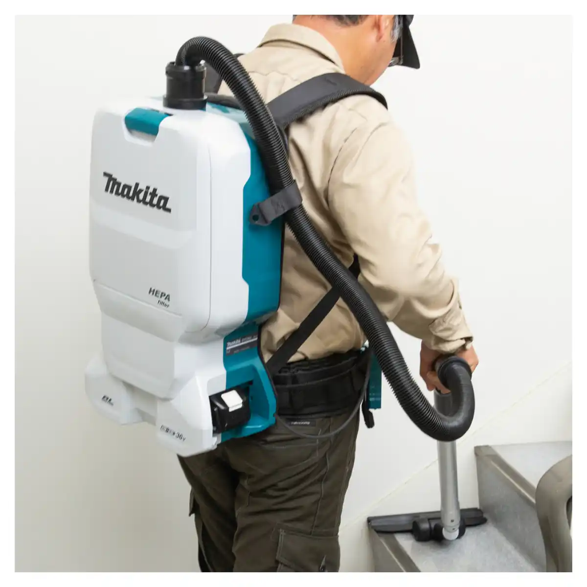 Aspiradora mochila BL 18Vx2 LXT 6 Litros HEPA + 2 Bat. 18V 6Ah + Cargador MAKITA DVC660Z-0.6 - Imagen 9