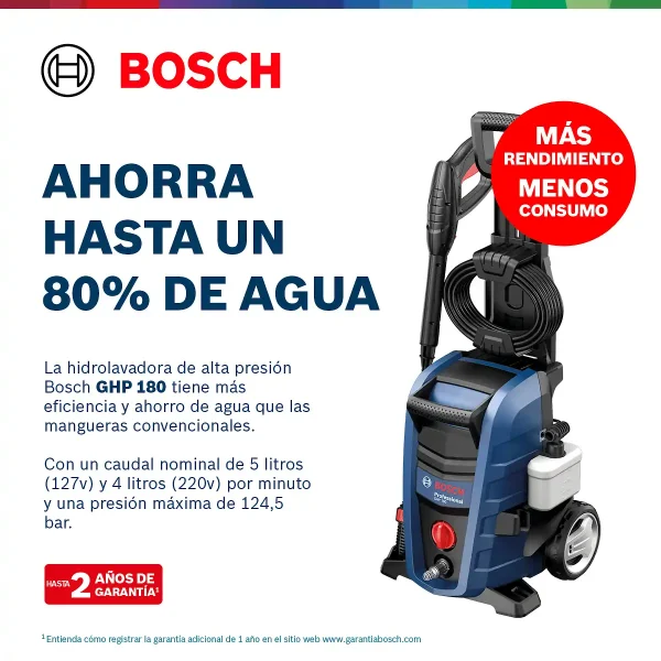 Hidrolavadora a Presión Professional 1500W BOSCH GHP 180 - Imagen 11