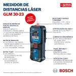 Medidor de Distancia Láser Rojo 30 Metros BOSCH GLM 30-23 - Imagen 9