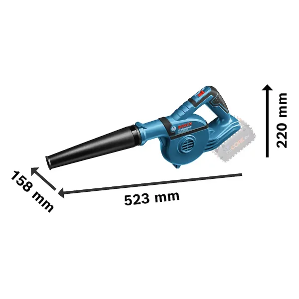 Sopladora de Aire 18V BOSCH GBL 18V-120 Baretool - Imagen 6