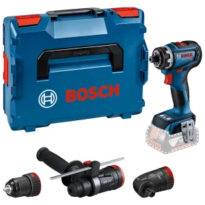 Atornillador de Impacto 18V 13 MM + 3 Adaptadores + Maleta BOSCH GSR 18V-90 FC Baretool