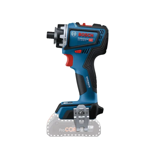 Atornillador de Impacto 18V 13 MM + 3 Adaptadores + Maleta BOSCH GSR 18V-90 FC Baretool - Imagen 3