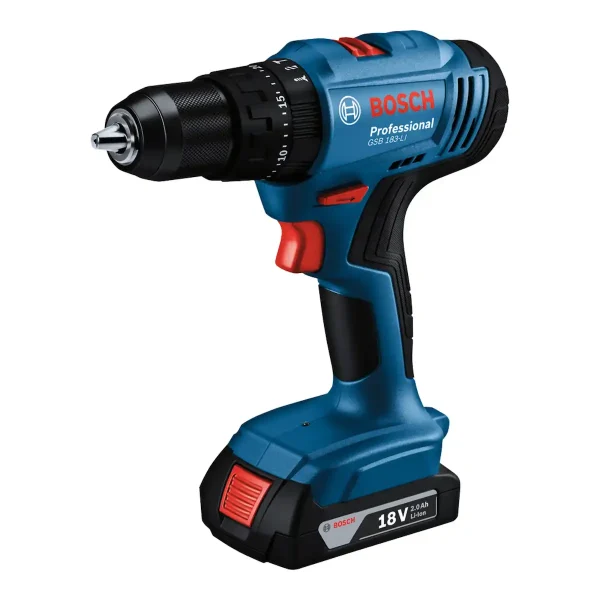 Taladro Atornillador Percutor 13 MM 18V + 1 Bat. 2Ah + Cargador + Maleta BOSCH GSB 183-LI - Imagen 2