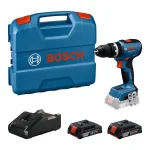 Taladro Percutor 18V 13MM + 2 Bat. 2Ah + Cargador + L-Case BOSCH GSB 18V-65