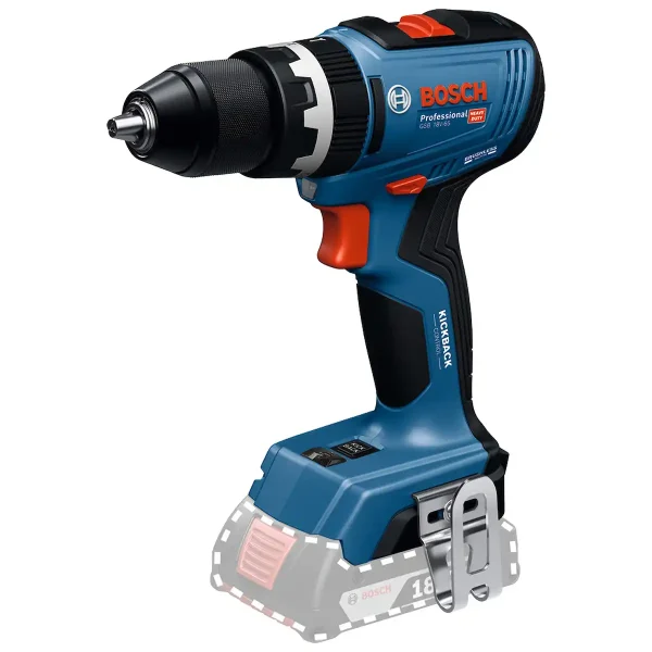 Taladro Percutor 18V 13MM + 2 Bat. 2Ah + Cargador + L-Case BOSCH GSB 18V-65 - Imagen 2