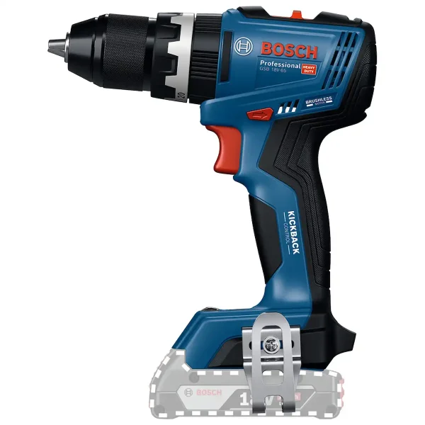 Taladro Percutor 18V 13MM + 2 Bat. 2Ah + Cargador + L-Case BOSCH GSB 18V-65 - Imagen 3
